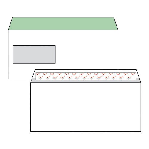 Bor&#237;t&#233;k LA4 szilikonos bal ablakos 35x90 mm b&#233;l&#233;snyomott