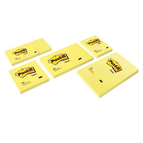 Post-it&#174; 654 76x76mm 100lap neon s&#225;rga