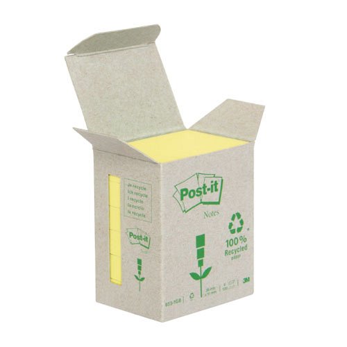 Post-it&#174; 653-1B 51x38mm 6x100lap/csm GreenLine s&#225;rga