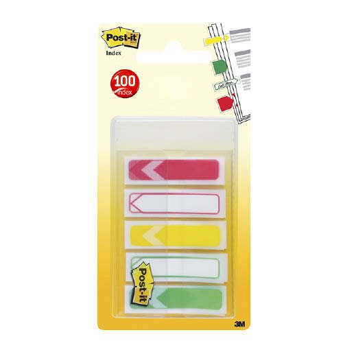 Post-it&#174; Index jel&#246;lőny&#237;l prioriz&#225;l&#225;shoz 12&#215;43mm, 5x20db z&#246;ld,s&#225;rga,piros