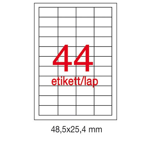 Etikett A10558 25,4x48,5mm 500&#237;v Apli