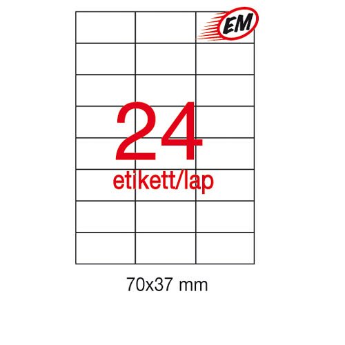 Etikett LCA10818 70x37mm 25&#237;v Apli