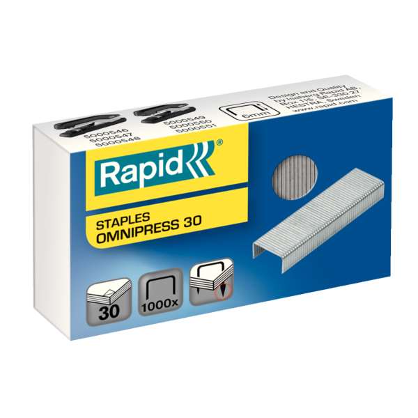 Fűzőkapocs Omnipress 30 1000db (S030c tűzőg&#233;phez) 5000559