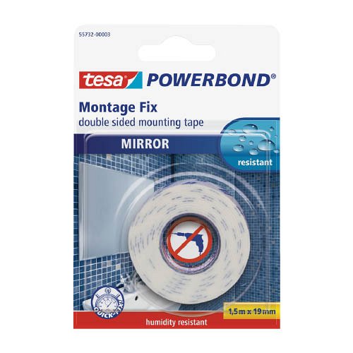 Ragaszt&#243;szalag tesa&#174; Powerbond 55732 t&#252;k&#246;rragaszt&#243; 19mmx1,5m