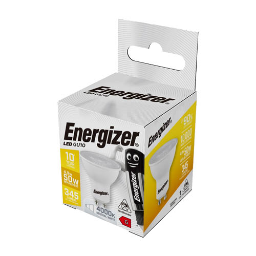 Izz&#243; LED ENERGIZER GU10 4,9W 4000K 345LM (50W)