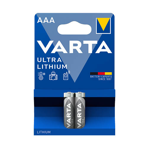 Elem mikro LR3 AAA 1,5V VARTA Professional L&#237;thium 2db-os csomag