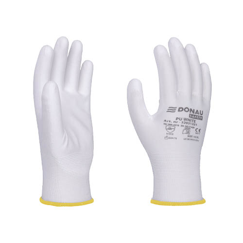 Kesztyű k&#246;t&#246;tt-m&#225;rtott 8-as m&#233;ret feh&#233;r