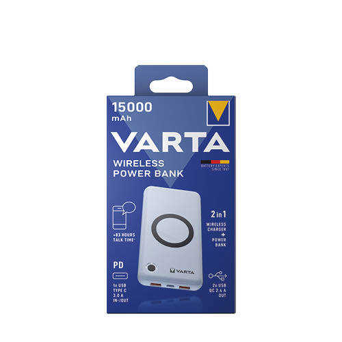 Hordozhat&#243; akkumul&#225;tor VARTA Portable Wireless Power Bank 15000mAh