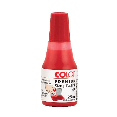 B&#233;lyegzőfest&#233;k Colop 801 Premium 25 ml piros