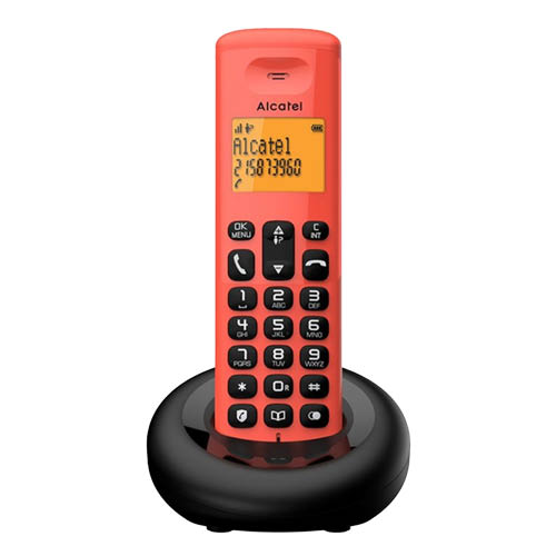 Telefon ALCATEL E160 vezeték nélküli piros