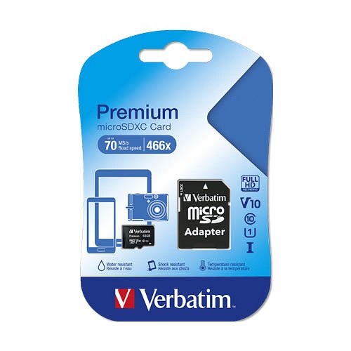 Mem&#243;riak&#225;rtya Verbatim Micro SDXC,128GB + adapter