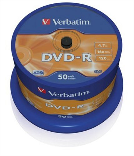 DVD-R Verbatim 4,7GB 16x 50db/henger 43548