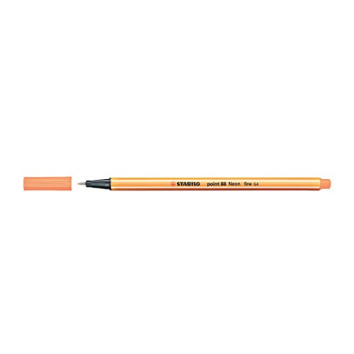Tűfilc STABILO point 88 0,4mm neonnarancs