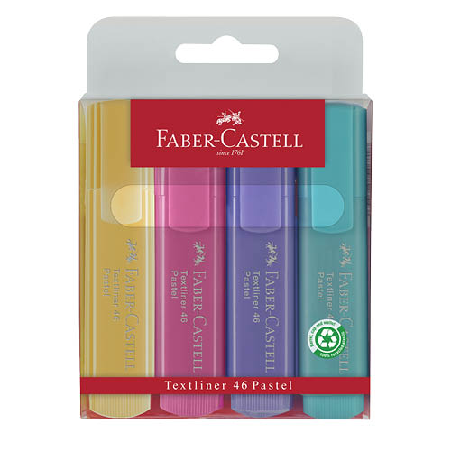 Sz&#246;vegkiemelő k&#233;szlet 4db-os FABER-CASTELL 1546 pasztell