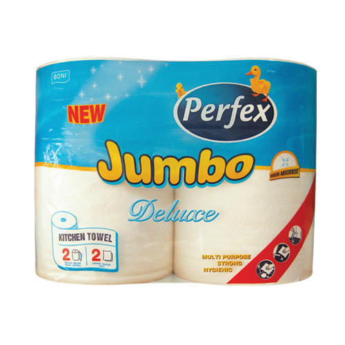 Pap&#237;rt&#246;rlő BONI PERFEX Jumbo Delux 2 r&#233;tegű 2 tekercses