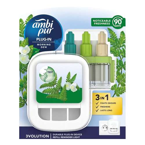 Légfrissítő készülék elektromos AMBI PUR 3Volution 20ml morning dew