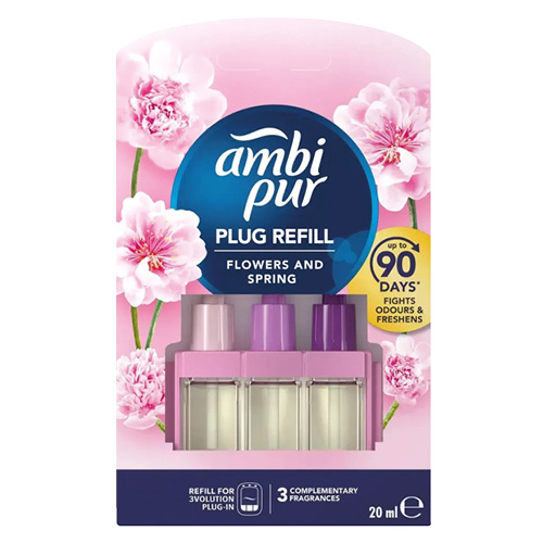 Légfrissítő utántöltő AMBI PUR 3Volution 20ml flower&amp;spring