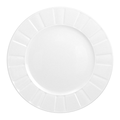 Lapostányér 27cm Rotberg Porcelain® Oslo fehér porcelán 6db-os készlet