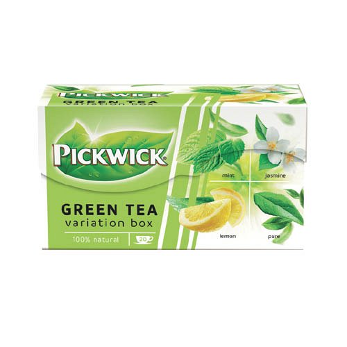 Tea Pickwick z&#246;ldtea vari&#225;ci&#243;k 20x2g citrom, j&#225;zmin, nat&#250;r, borsmenta