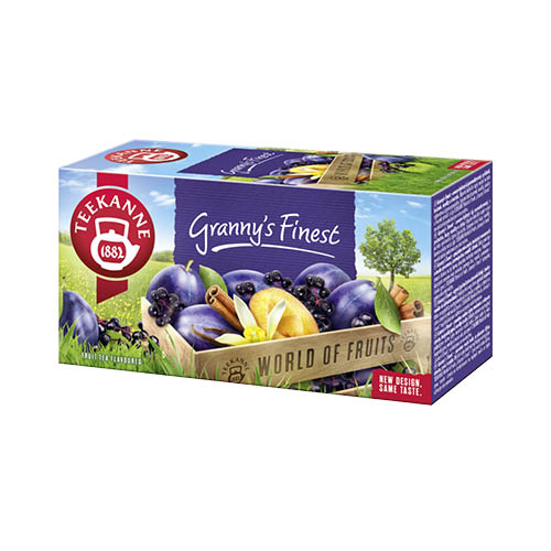 Tea TEEKANNE Granny&#39;s Finest (fah&#233;j-szilva-fekete bodza-van&#237;lia) 20x2,5g