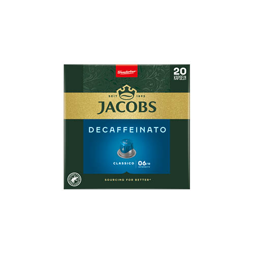 K&#225;v&#233;kapszula Nespresso kompatibilis JACOBS Lungo 6 Decaff 20db