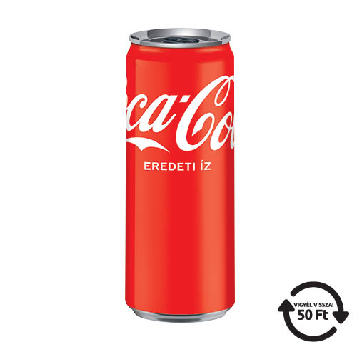 &#220;d&#237;tőital Coca-Cola 0,33l  DRS d&#237;jas