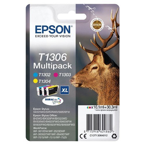 Epson tintapatron T130640 szett (k/b/s)