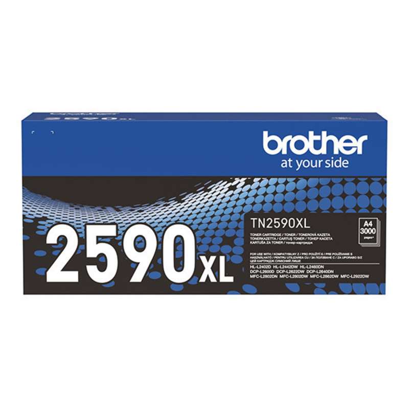 Brother lézertoner TN2590XL fekete 3000 old.