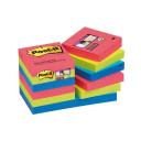 Post-it® Super Sticky 622-12SS-PLAY 47,6x47,6 mm, 90 lap, 12 tömb, Playful