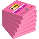 Post-it® Super Sticky jegyzettömb 76×76mm 90lap 654-6SS ciklámen