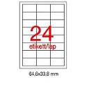 Etikett A1781 33,8x64,6mm 500ív Apli