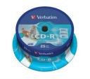 CD-R Verbatim 700MB 52x nyomtatható matt 25db/henger 43439