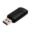 USB drive Verbatim USB 2.0 64GB 10/4 MB/s PinStripe fekete