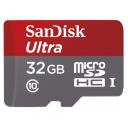 Memóriakártya SanDisk Micro SDHC Ultra 32GB + adapter Class10, A1+Android APP