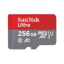 Memóriakártya SanDisk Micro SD Ultra Android 256GB 140MB/s, A1, Class 10, UHS-I