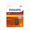 Memóriakártya PHILIPS Micro SDHC 32GB Class 10 +adapter