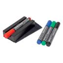 Táblatörlő tolltartóval és 4 táblamarkerrel mágneses SIGEL BA151