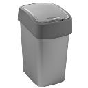 Billenőfedeles szemetes CURVER PACIFIC FLIP BIN 25l ezüst/ szürke