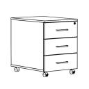 Mobil konténer 3 fiókos TENTO 2.0 PEDESTAL MOB 3D 43,2x57,5x60cm fekete