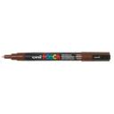 Dekormarker UNI POSCA PC-3M 0,9-1,3mm kúpos hegy barna